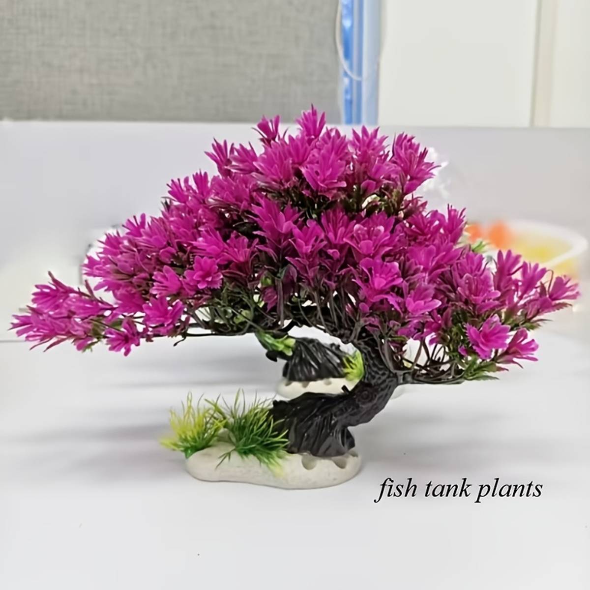Artificial Azalea Tree Aquarium Decoration