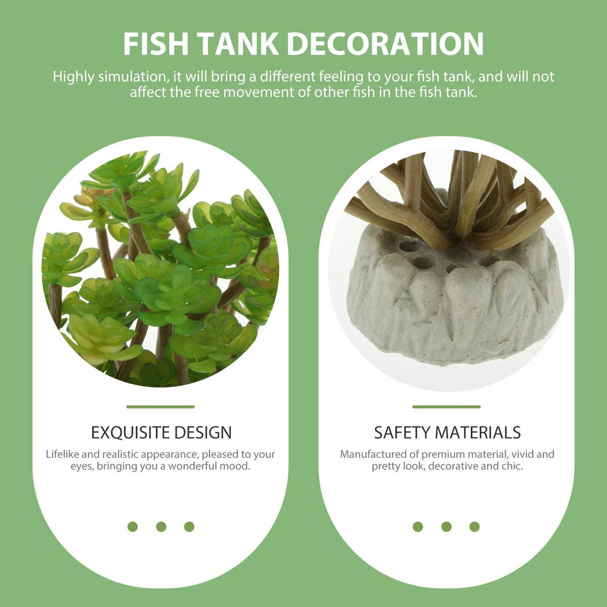 Artificial Aquarium Plant Resin Fish Tank Decor