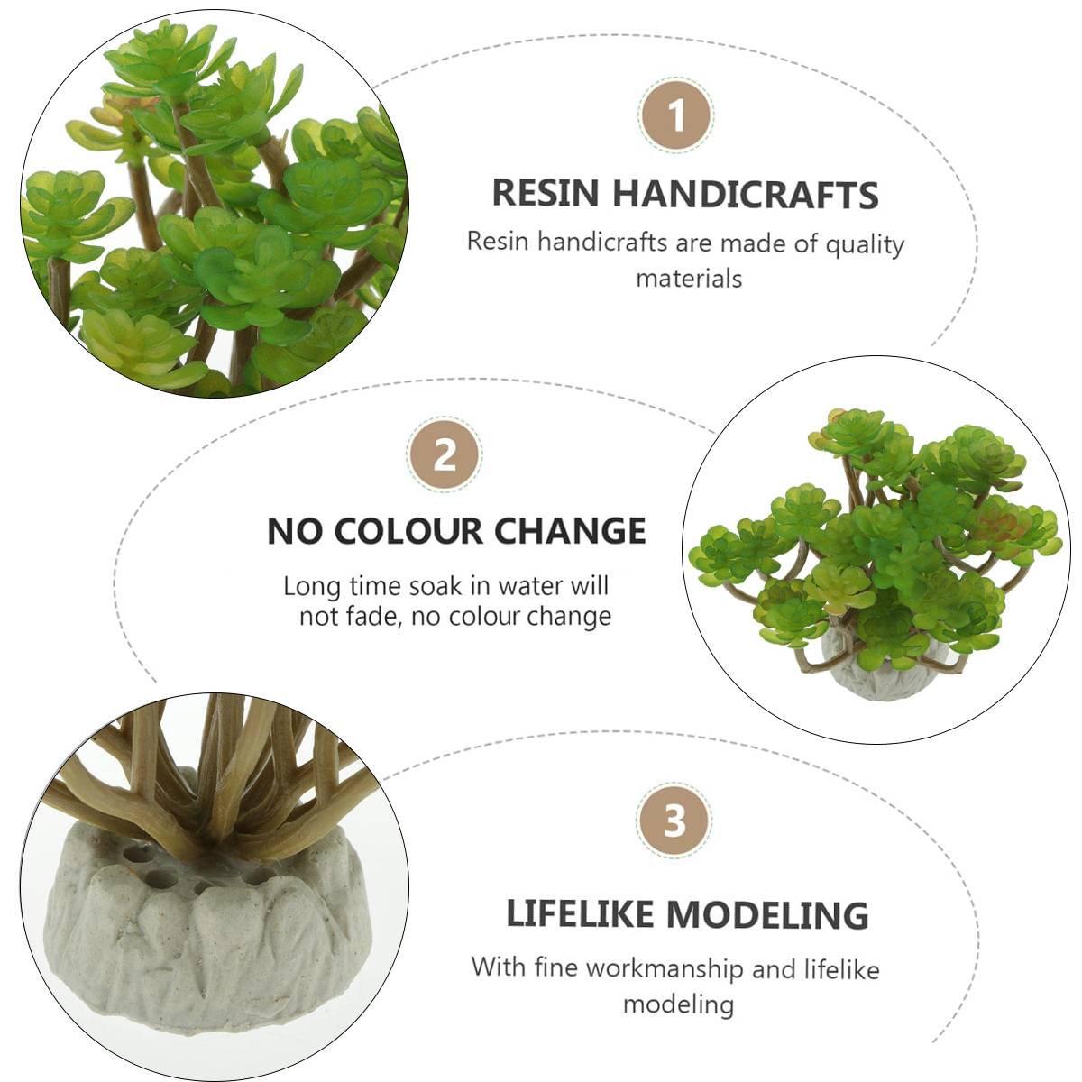 Artificial Aquarium Plant Resin Fish Tank Decor