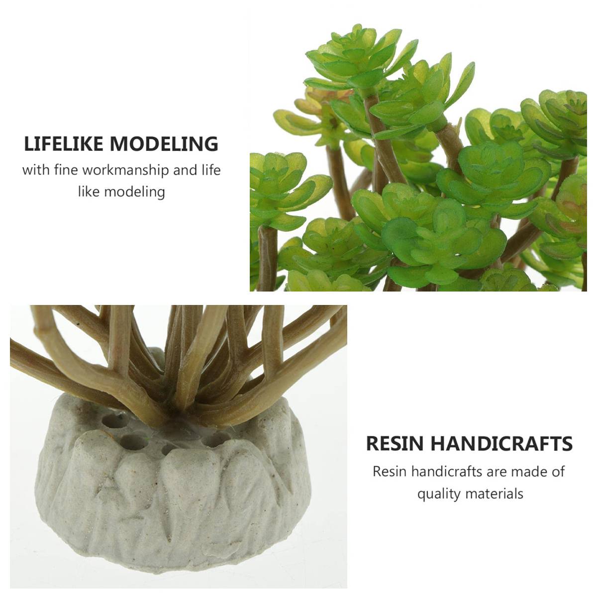 Artificial Aquarium Plant Resin Fish Tank Decor