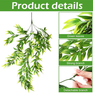 Artificial Plant Leaves for Reptile Terrarium | Realistic Vivarium Decor