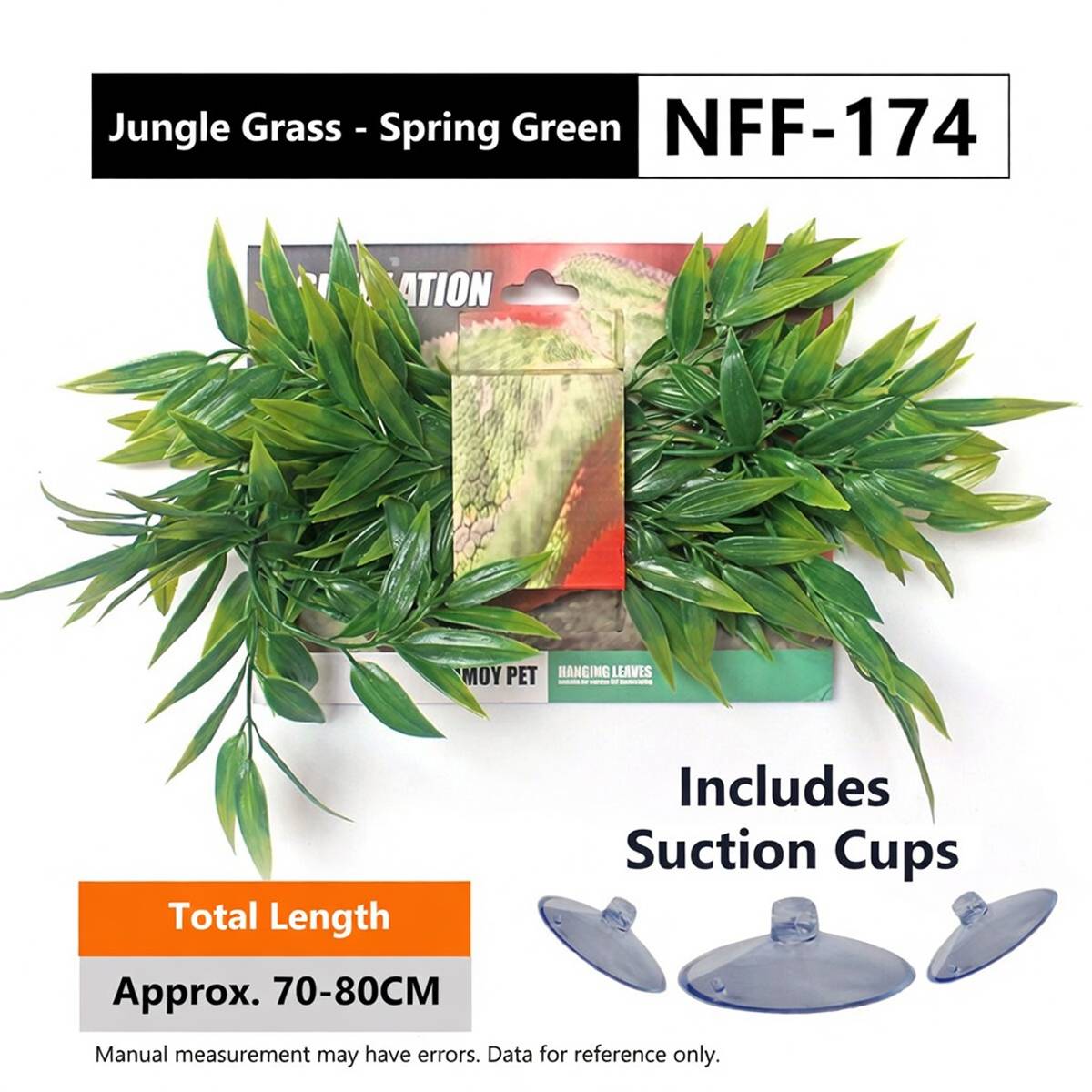 Artificial Plant Leaves for Reptile Terrarium | Realistic Vivarium Decor