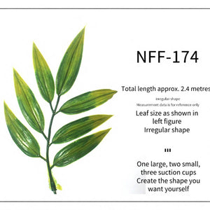 Artificial Plant Leaves for Reptile Terrarium | Realistic Vivarium Decor