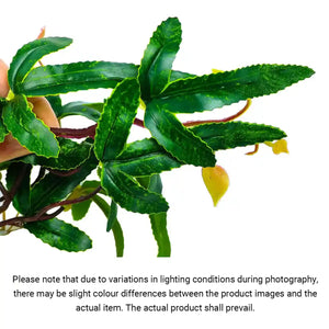 Artificial Reptile Tank Plant Decoration with Resin Base