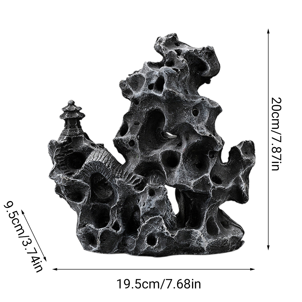 Aquarium Rock Ornament Resin Landscaping Decoration