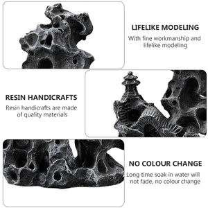 Aquarium Rock Ornament Resin Landscaping Decoration