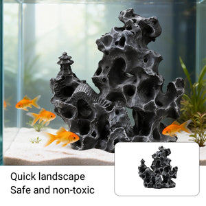 Aquarium Rock Ornament Resin Landscaping Decoration