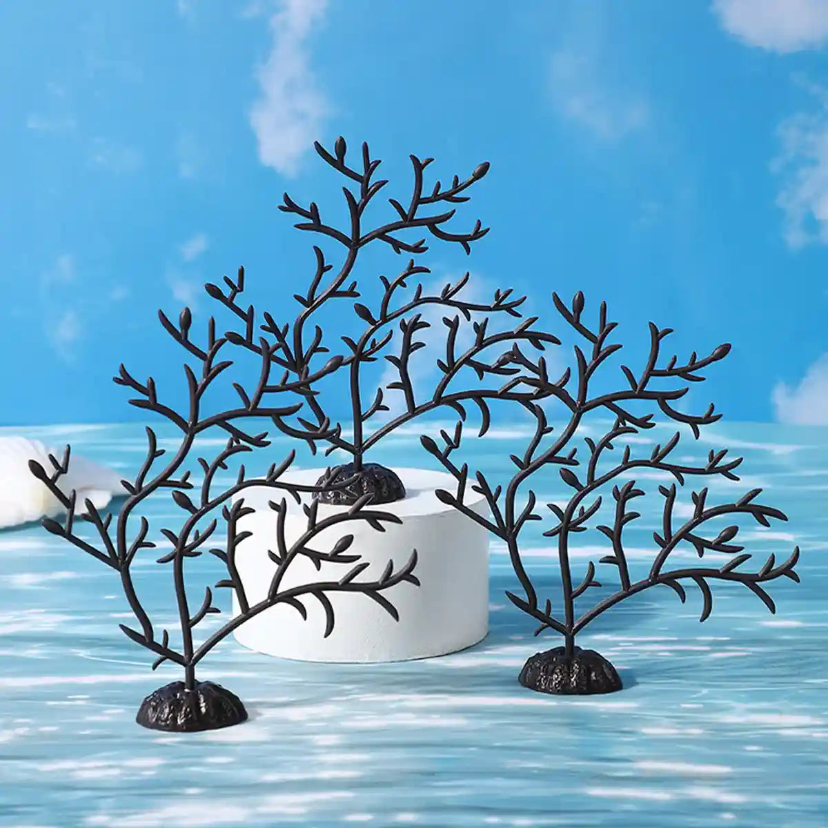 Artificial Coral Tree Aquarium Decor Set (10PCS)
