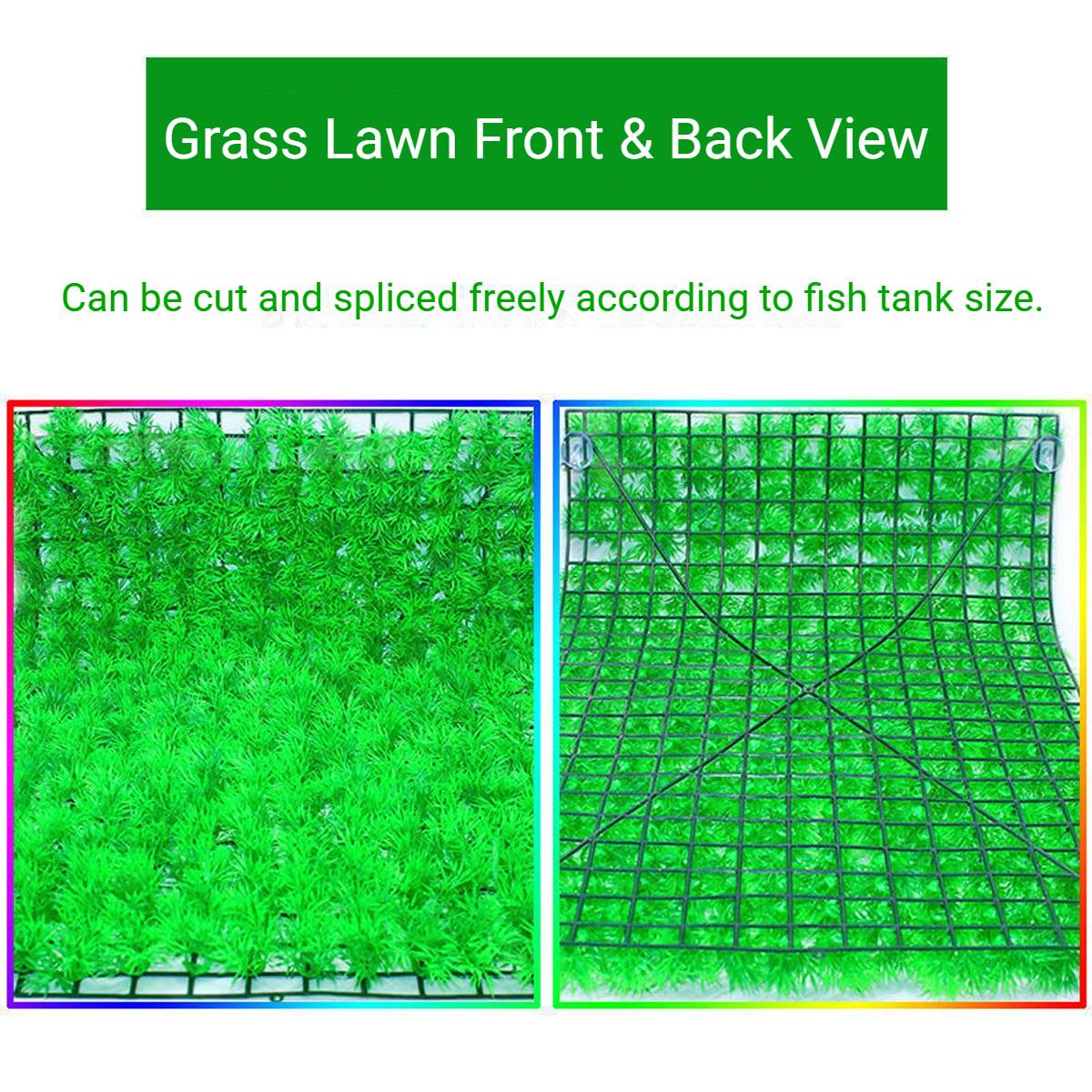 Artificial Aquarium Grass Mat 40×60cm