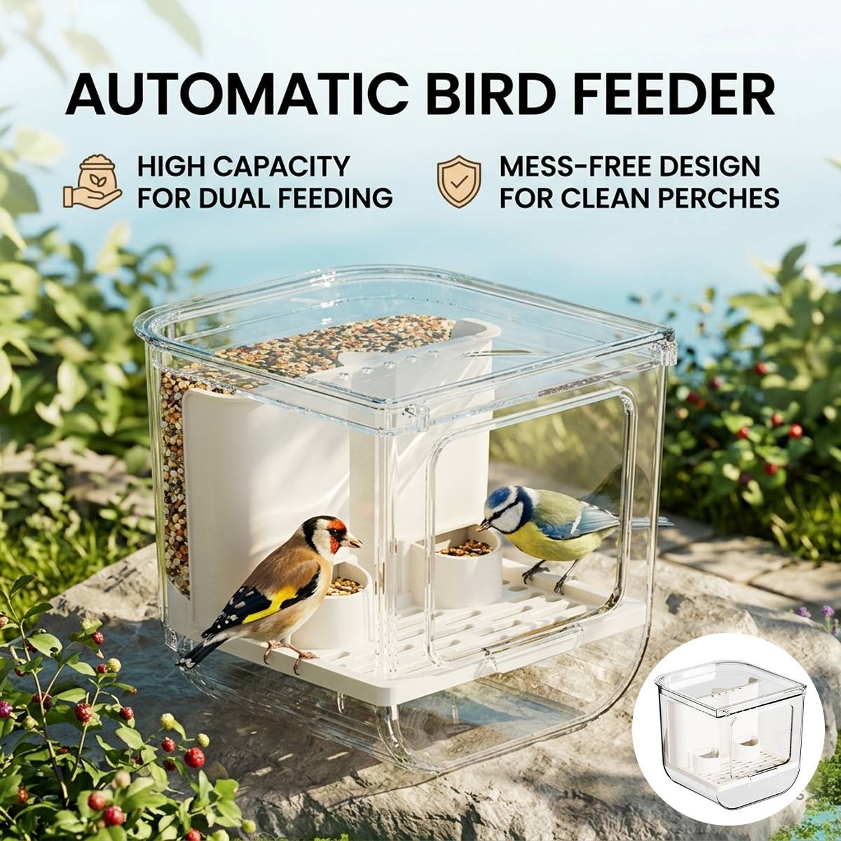 Automatic Bird Feeder Box