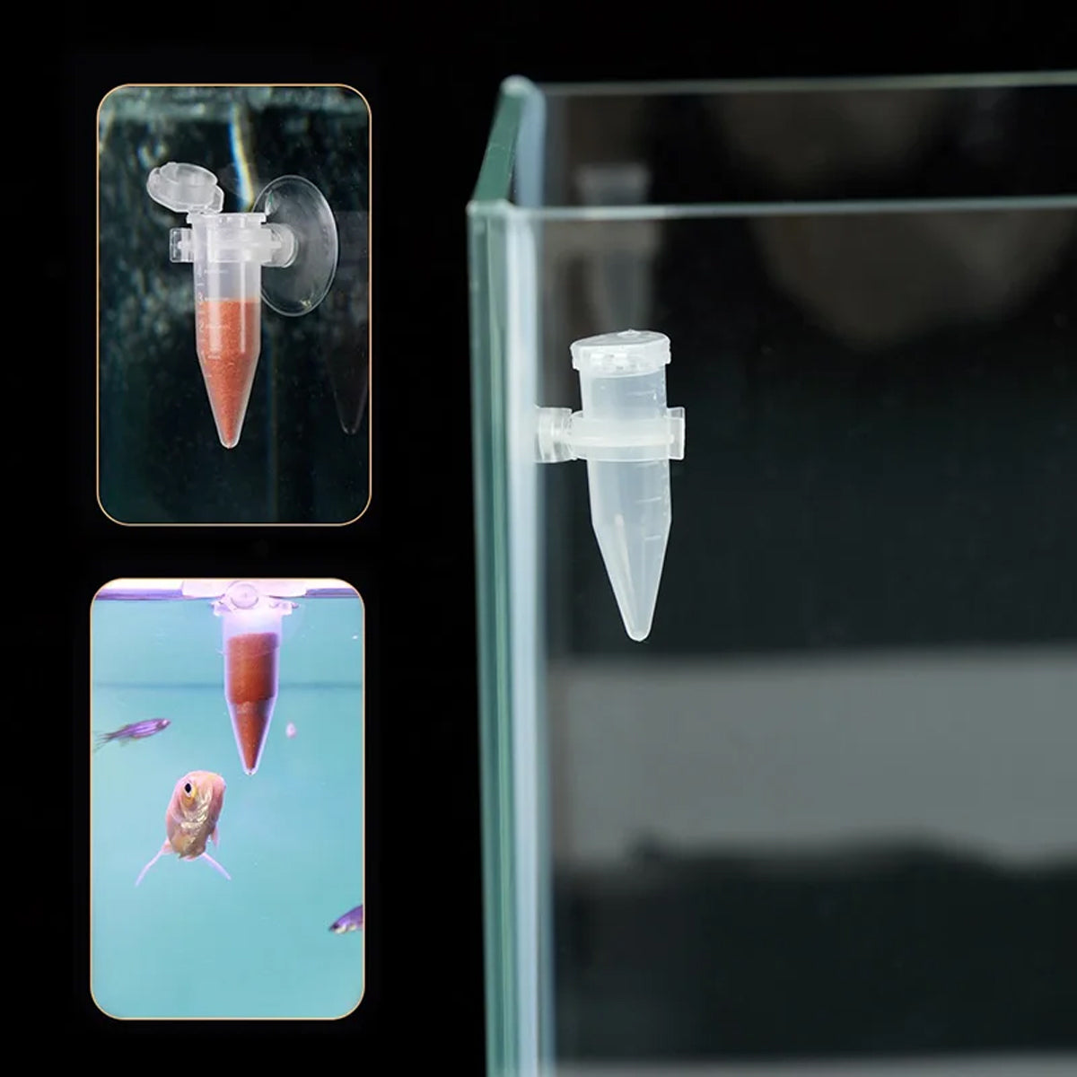 Automatic Fish Feeder With Suction Cup (10PCS)