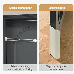 Automatic Cat Door Closer With Drill-Free Installation