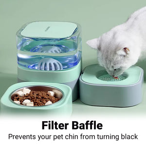 Automatic Pet Water Dispenser With Double Bowls