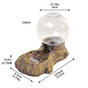 Reptile Water Dispenser Bowl Automatic Resin Drinking Dish