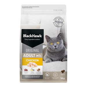 Black Hawk Original Dry Cat Food Adult Chicken 4/12KGKG