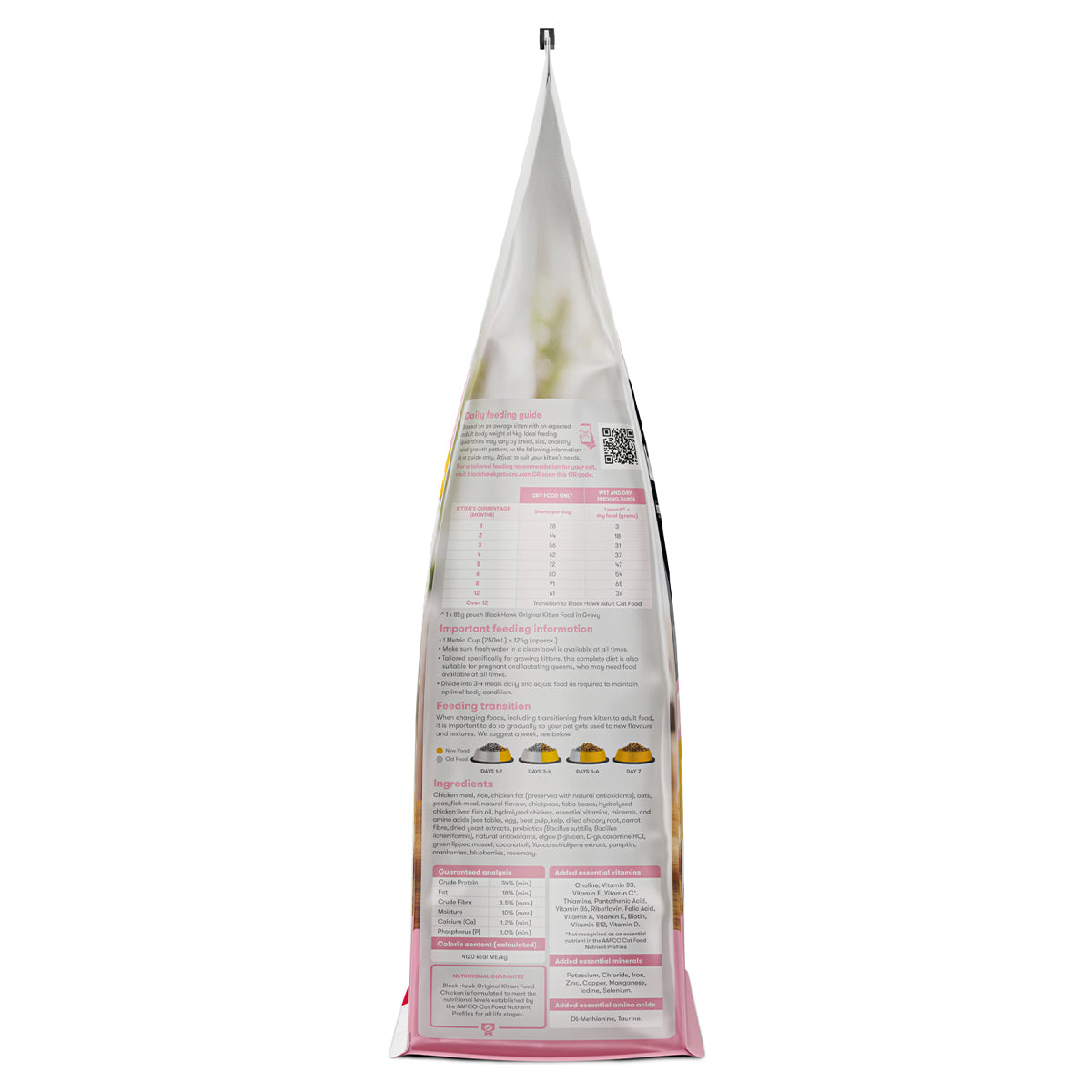 Black Hawk Original Dry Cat Food Kitten Chicken 4/8KG