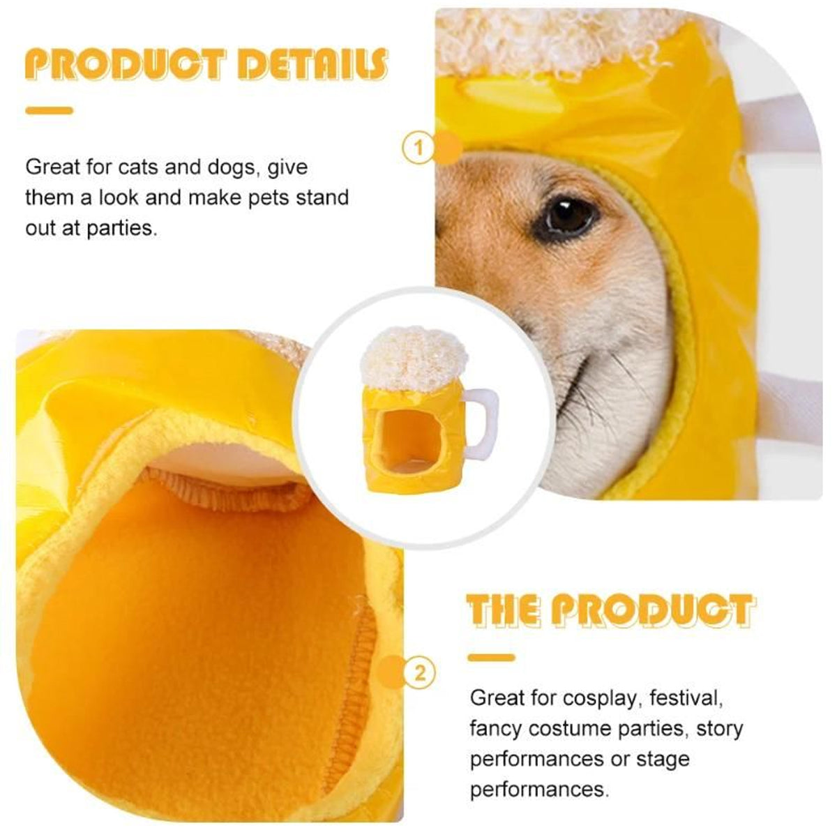 Beer Shaped Pet Hat