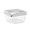 Clear Reptile Feeder Box With Locking Lid & Thermometer Slot