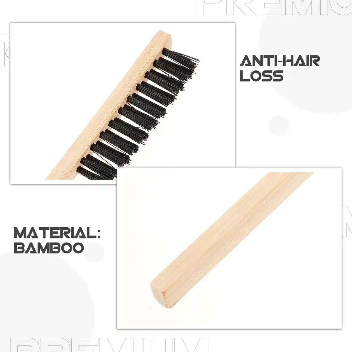 Bird Cage Cleaning Brush Set Stainless Steel & Bamboo Wire Brush Tools