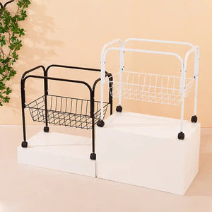 Birdhouse Bracket Universal Rolling Stand with Storage Basket
