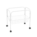 Birdhouse Bracket Universal Rolling Stand with Storage Basket
