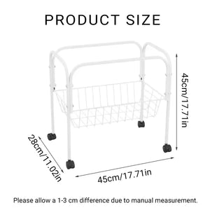 Birdhouse Bracket Universal Rolling Stand with Storage Basket