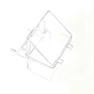 Transparent Plastic Birdcage Food Water Cup Anti-Splash Feeder Bowl