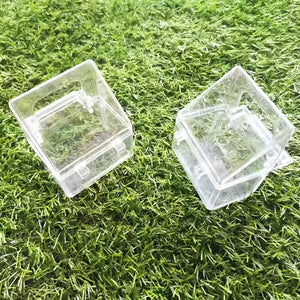 Transparent Plastic Birdcage Food Water Cup Anti-Splash Feeder Bowl