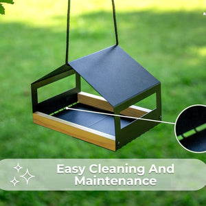 Hanging Bird Feeder - Handmade Outdoor Garden Bird House