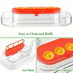 Window Hummingbird Feeder 10oz Capacity with Suction Cup and Ant Moat