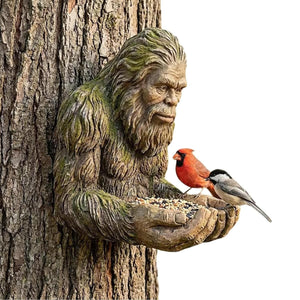 Tree Face Resin Bird Feeder for Garden Use