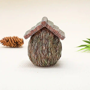 Resin Bird Feeder Bird Nest Pendant Handmade Tree Trunk Garden Decor