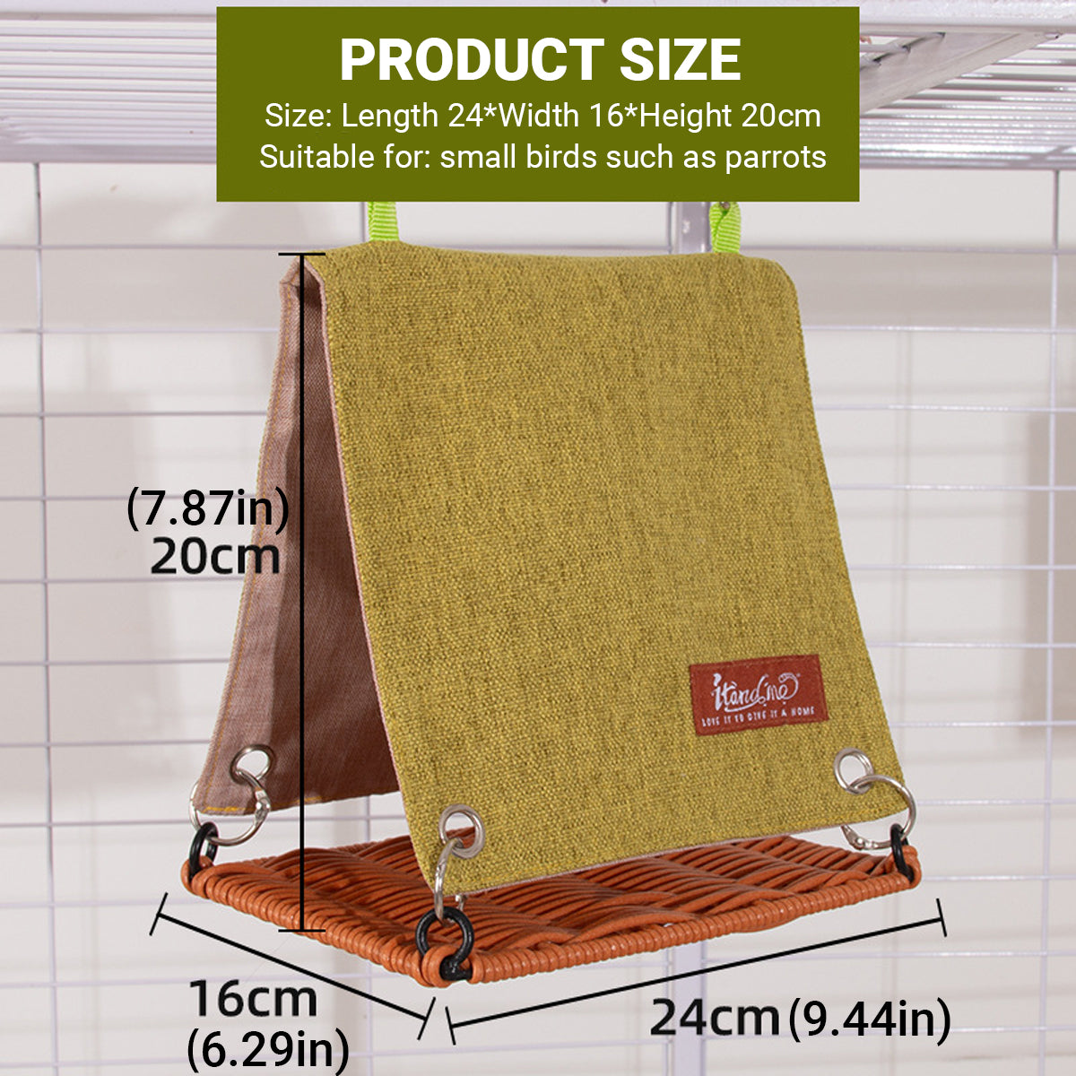 Breathable Bird Nest Hammock for Small Parrots Summer Hanging Bed