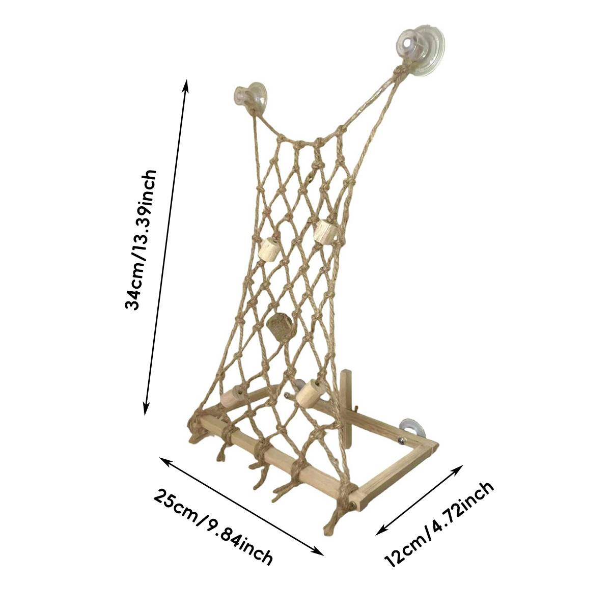 Bird Window Perch with Suction Cups | Sunny Seat Platform for Parrots