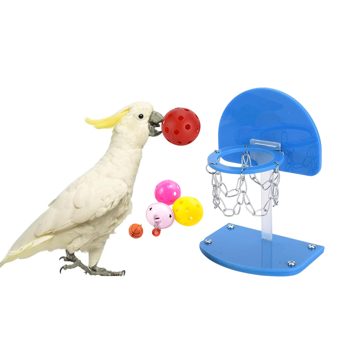 Parrot Interactive Training Toy Mini Basketball Hoop Game