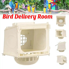 Plastic Bird Nesting Box with Observation Window 