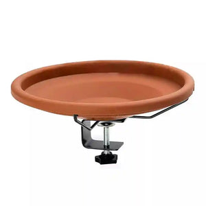 Adjustable Clamp-On Bird Bath Bowl 27cm Hanging Water Dish for Outdoor Use