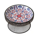Bohemian Ceramic Cat Bowl