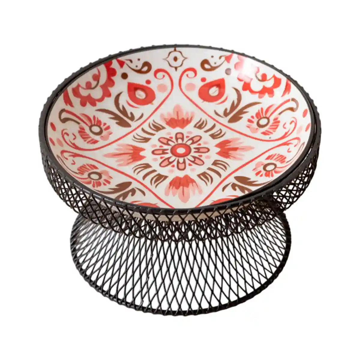 Bohemian Ceramic Cat Bowl