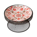 Bohemian Ceramic Cat Bowl