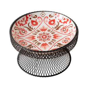 Bohemian Ceramic Cat Bowl