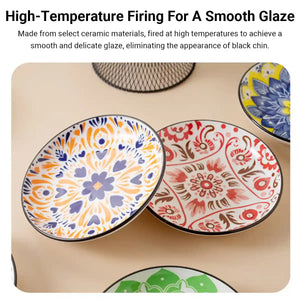 Bohemian Ceramic Cat Bowl