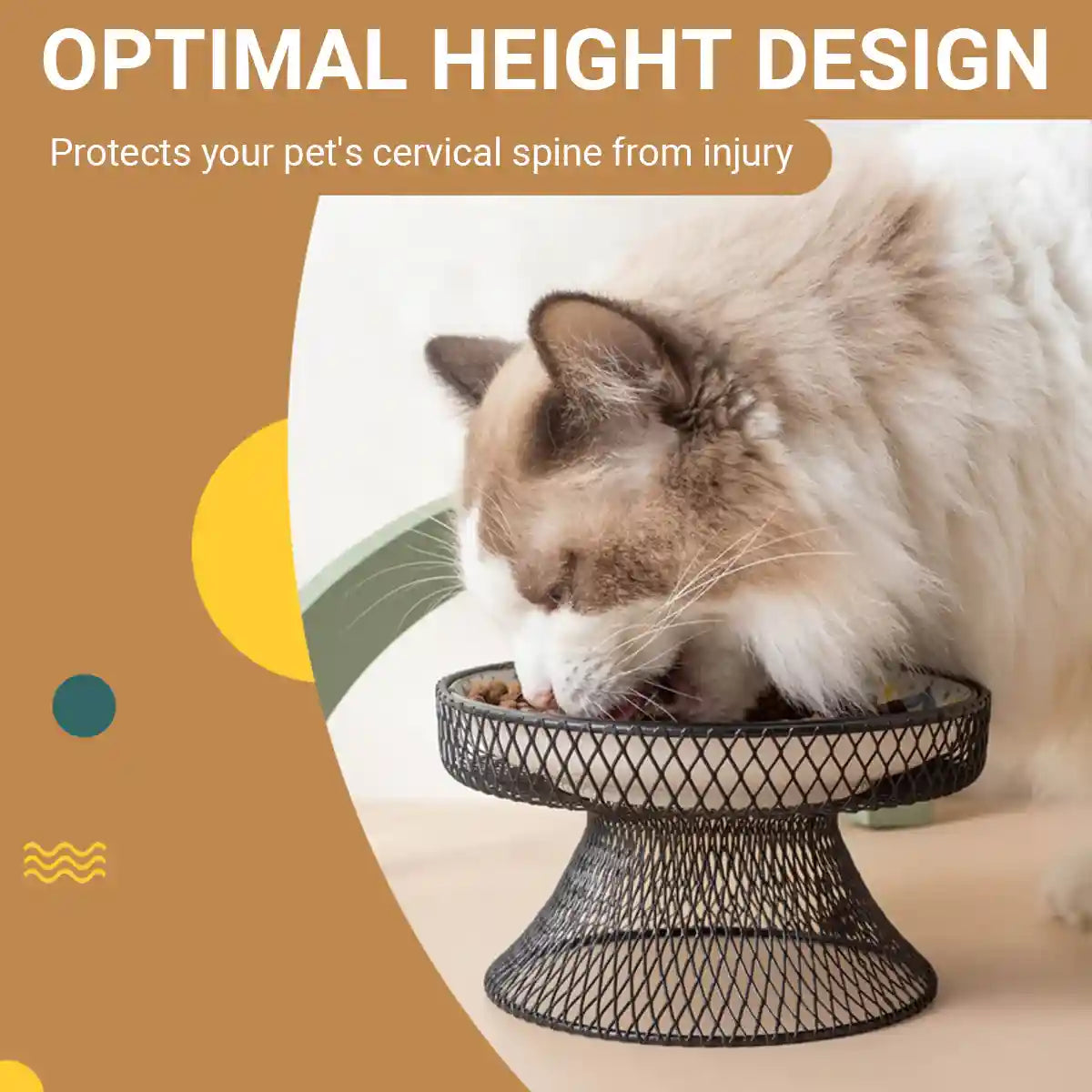 Bohemian Ceramic Cat Bowl