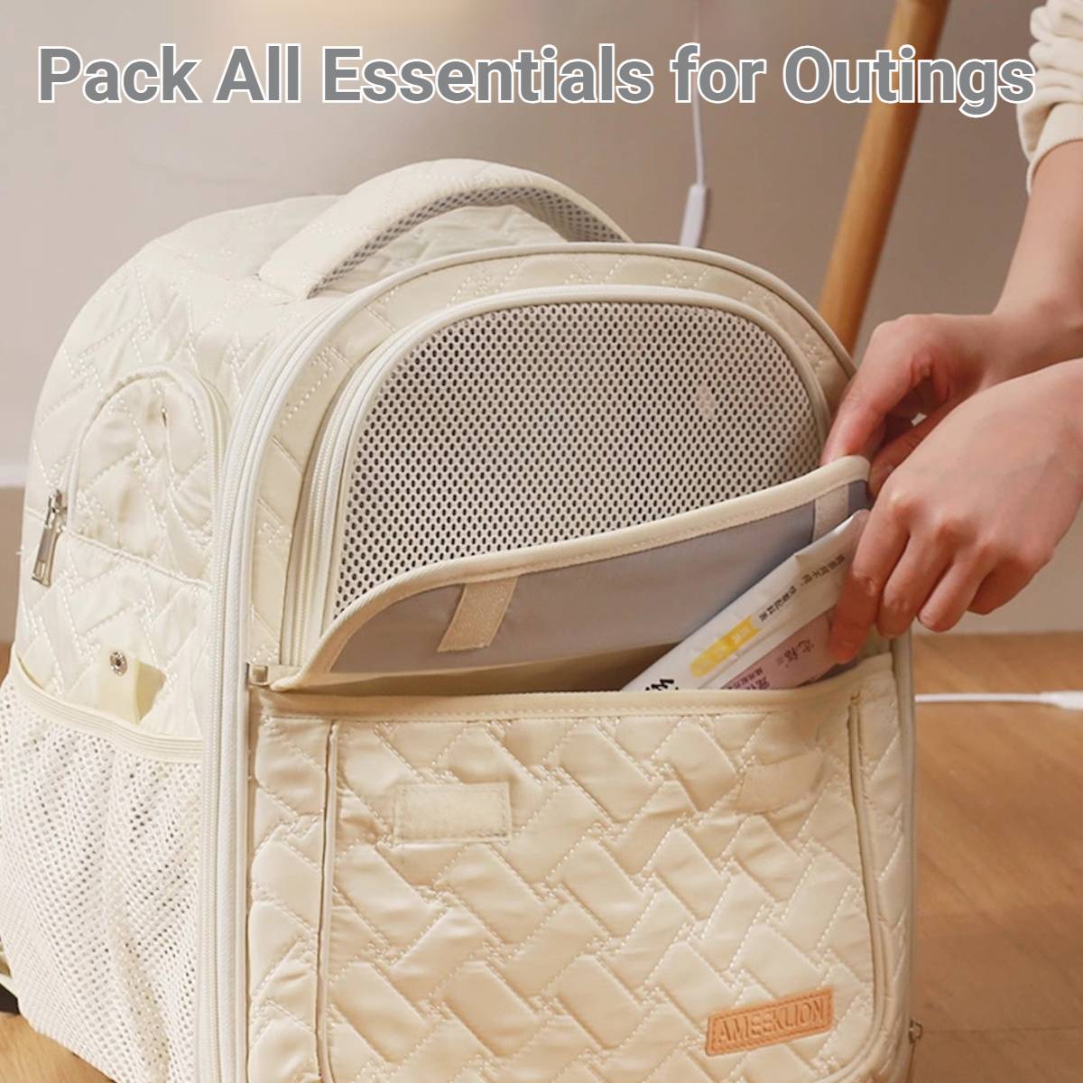 Breathable Pet Backpack For Cats And Small Dogs
