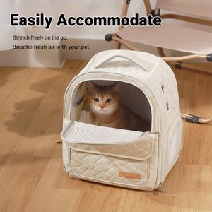 Breathable Pet Backpack For Cats And Small Dogs