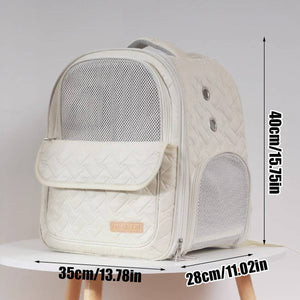 Breathable Pet Backpack For Cats And Small Dogs