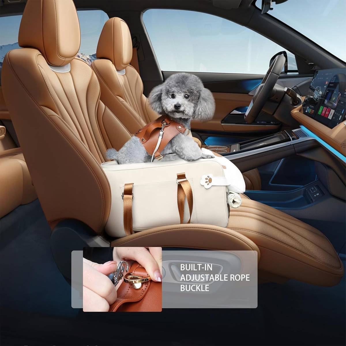 Wakytu Car Pet Carrier Portable Travel Booster Seat