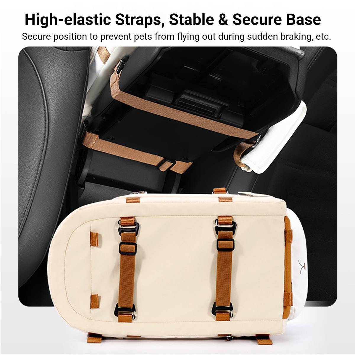 Wakytu Car Pet Carrier Portable Travel Booster Seat