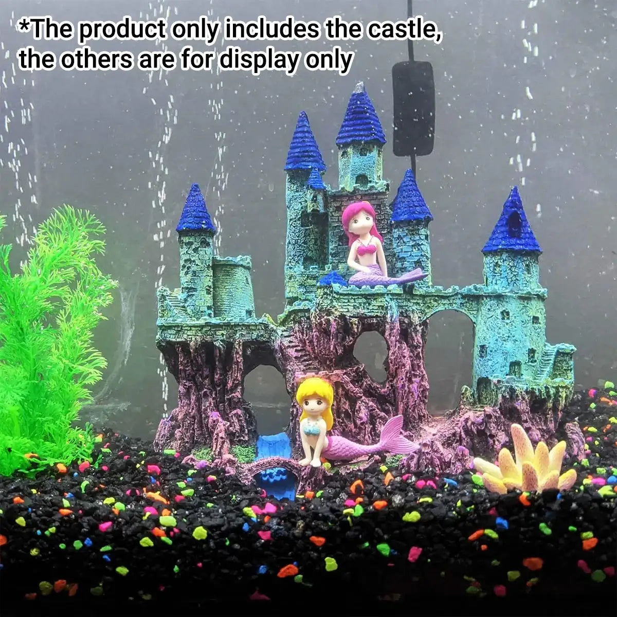 Fantasy Castle Ornament Fish Tank Decoration for Aquariums and Terrariums