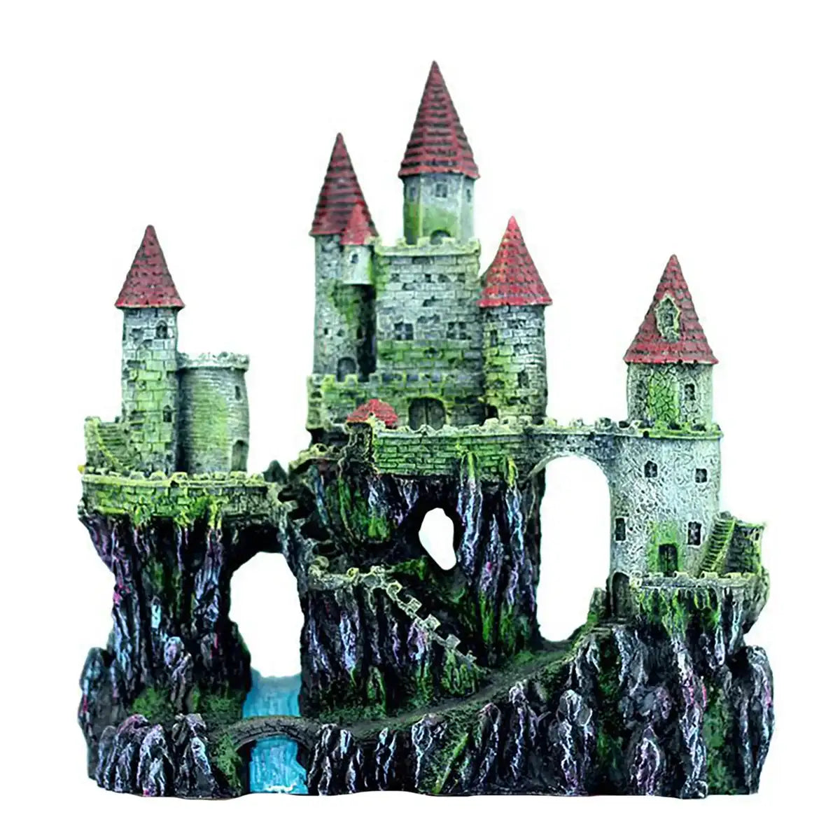 Fantasy Castle Ornament Fish Tank Decoration for Aquariums and Terrariums